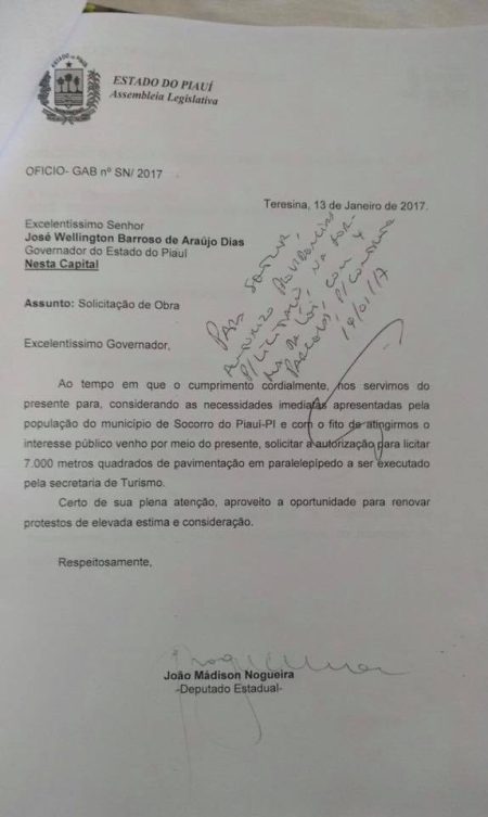 PREFEITO ZITIM E GOVERNADOR WELLINGTON DIAS DISCUTEM PROJETOS DE MELHORIAS PARA SOCORRO DO PIAUÍ!