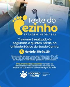 Teste do Pezinho – Triagem Neonatal